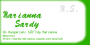 marianna sardy business card